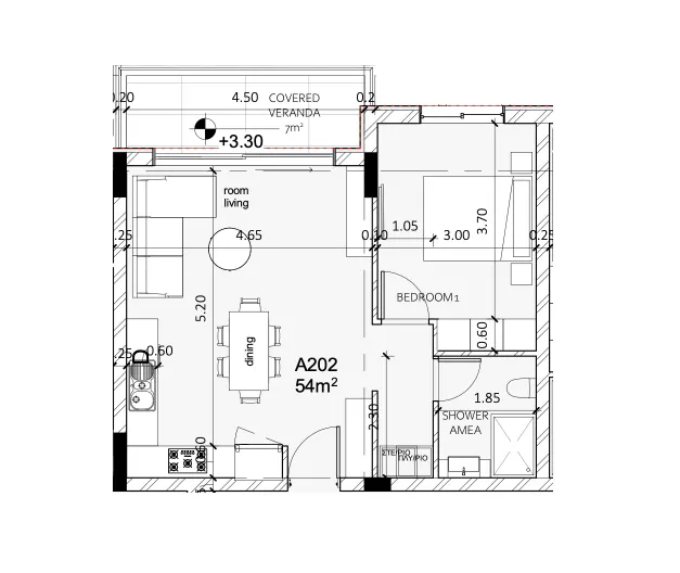 Apartments 2 — 61,00 m²
