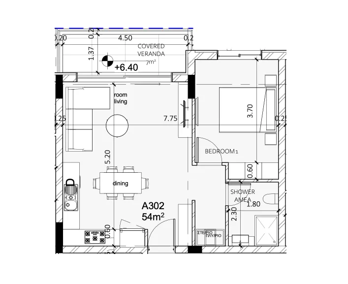 Apartments 5 — 61,00 m²