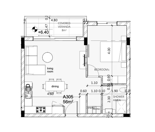 Apartments 6 — 64,00 m²