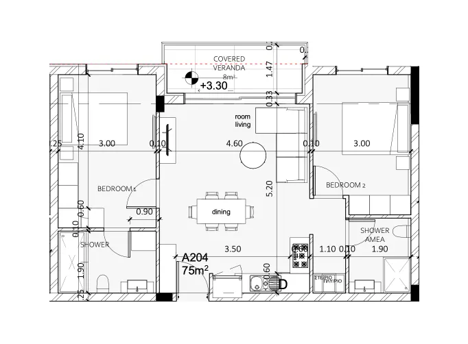 Apartments 7 — 83,00 m²