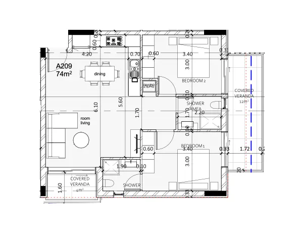 Apartments 9 — 90,00 m²