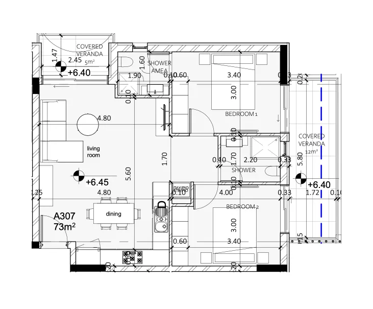 Apartments 12 — 85,00 m²