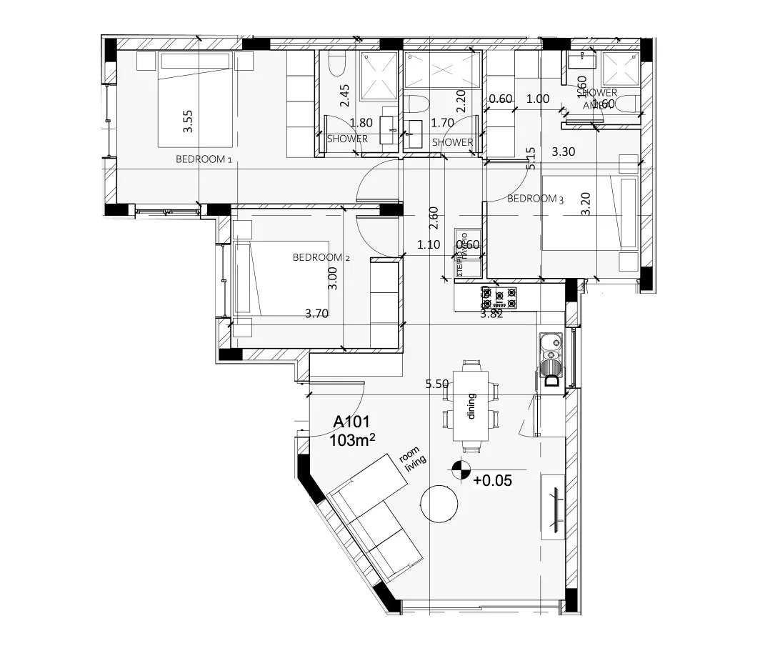 Apartments 15 — 193,00 m²